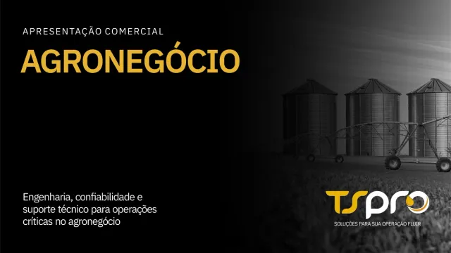 Capa da apresentação comercial da TSPro para Agronegócio